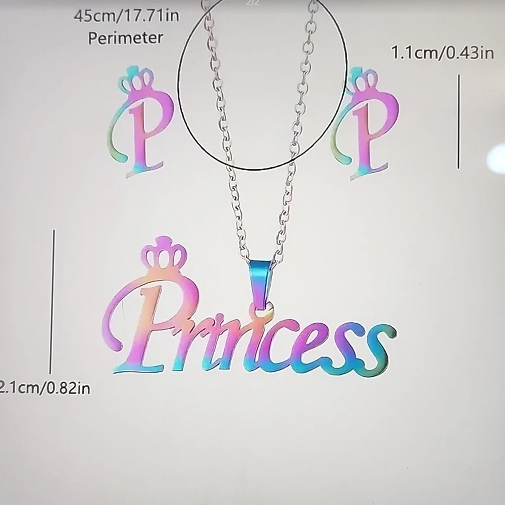 Stainless Steel PRINCESS 👸 Jewelry set
